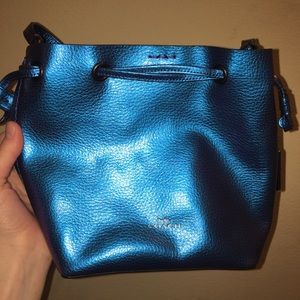 Coach metallic hologram leather bag!